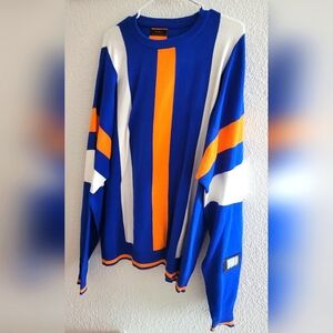 Brand New Zara Man Blue Orange Sweater
